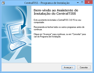 Assistente de instalação do TISS Assistente de instalação do TISS