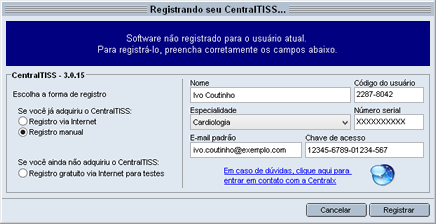 Registro manual Registro manual
