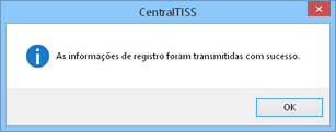 Registro efetuado Registro efetuado
